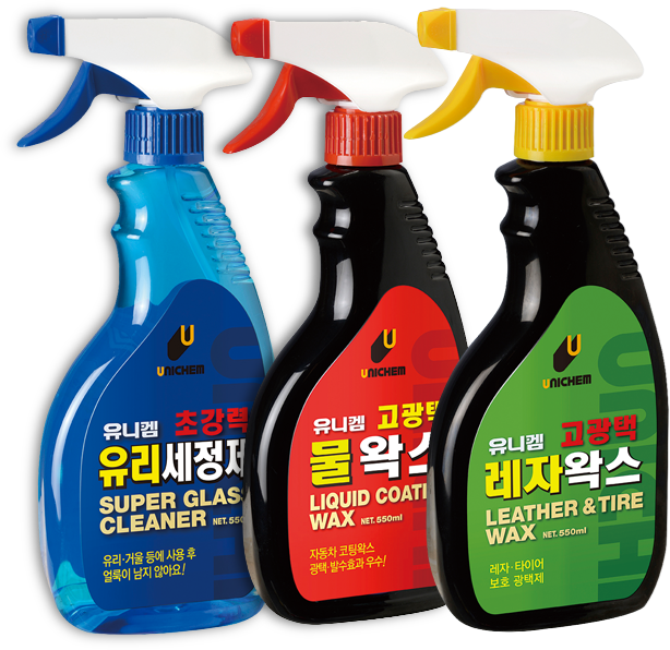 유리세정제 물왁스 레자왁스